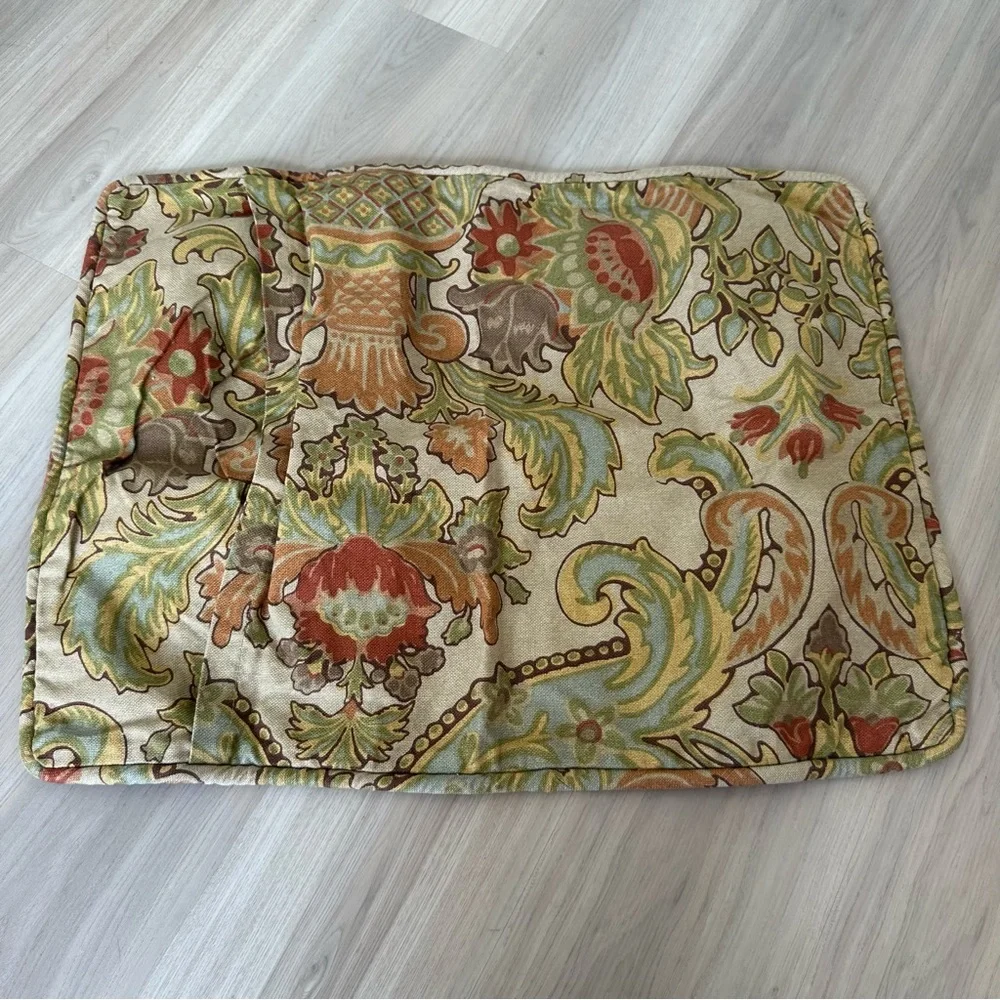 Pottery Barn floral tapestry standard pillow case sham 25X20 inch